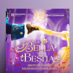 Cartel oficial de La Bella y la Bestia, el musical