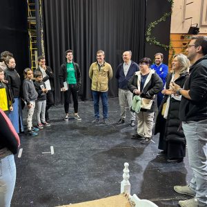 La alcaldesa de Guadalajara visita los ensayos
